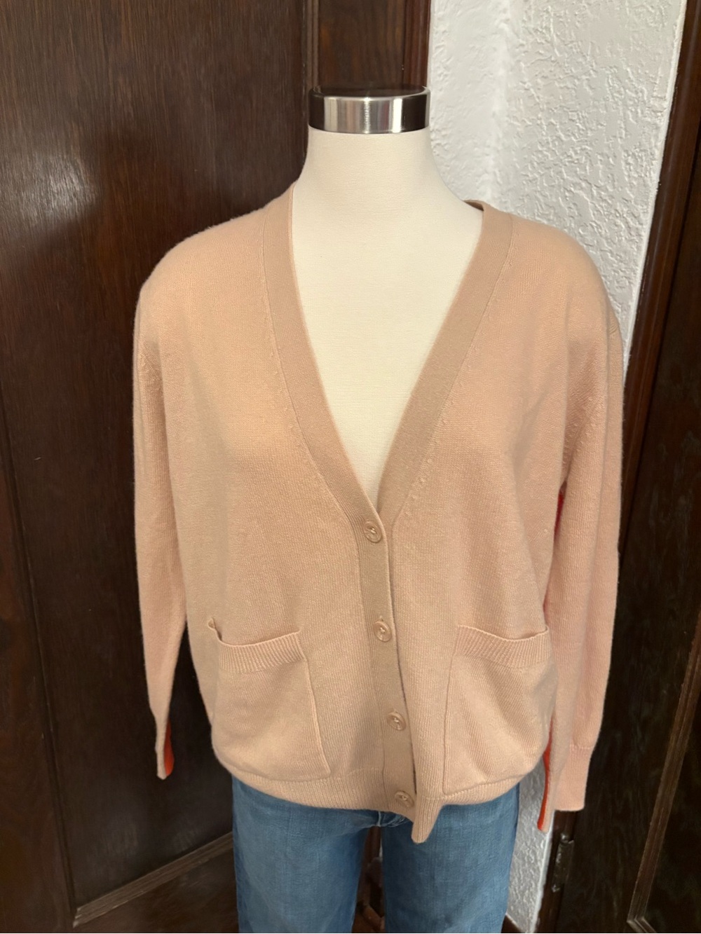Autumn Cashmere V-Neck Button Cardigan Multi Colored Sweater